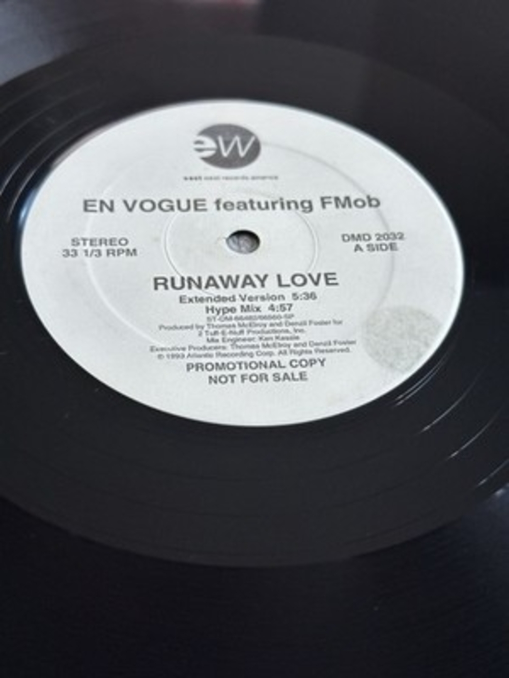 En Vogue Featuring F-Mob Runaway Love 12" Promo Vinyl Record Atlantic DMD 2032
